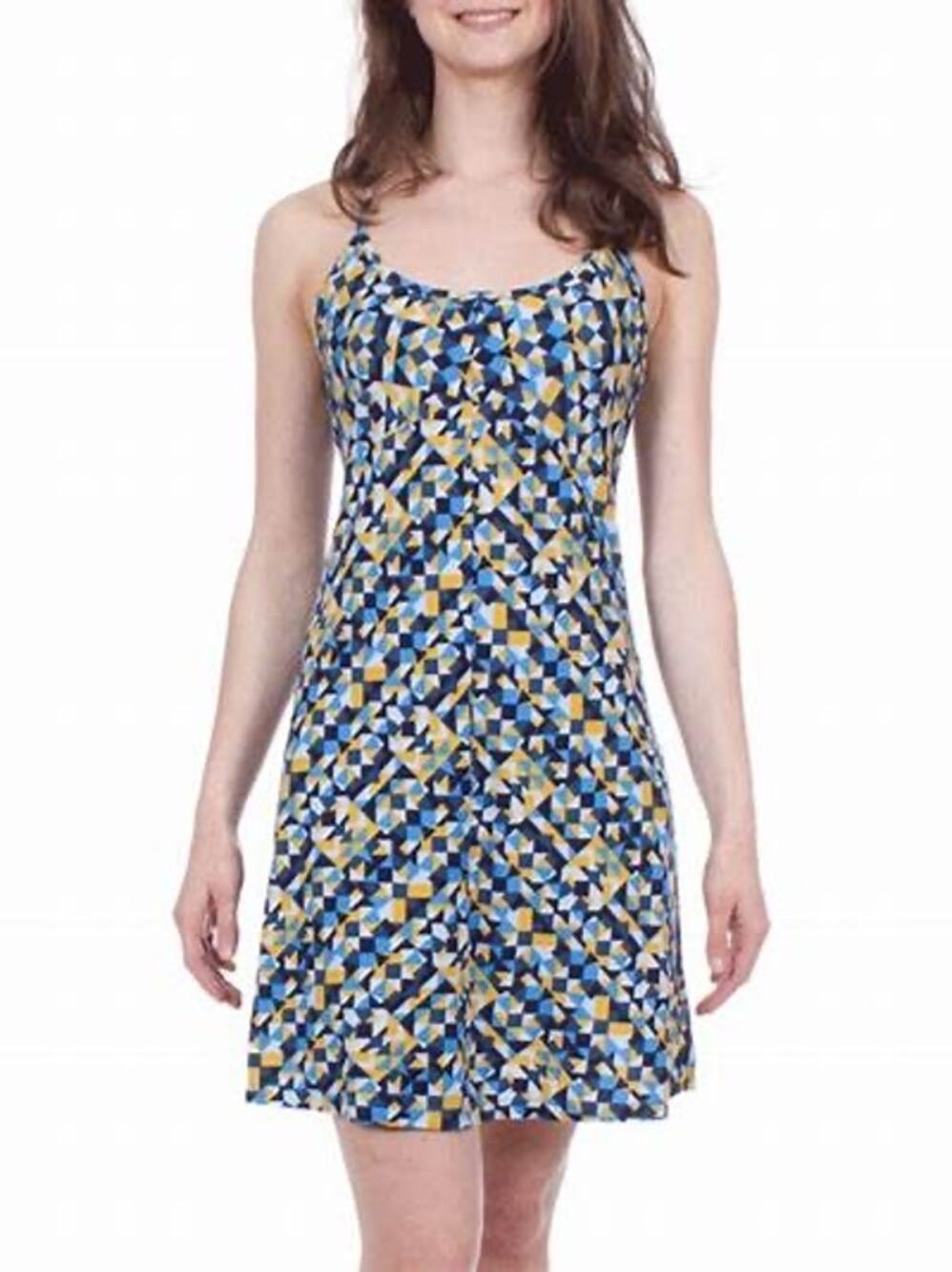 Patagonia Spright Blue Geometric Casual Racerback Dress XS